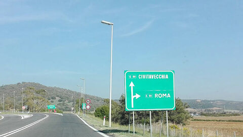 civitavecchia-rome-highway