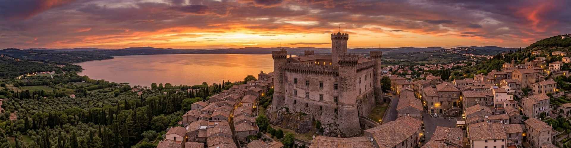 Private Rome to Civitavecchia pre-cruise tour via Bracciano Castle and medieval Ceri with CabRoma